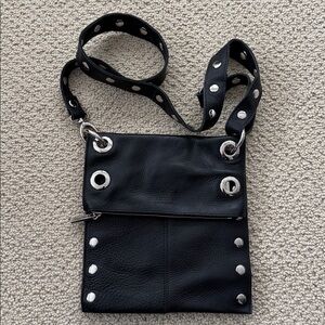*RARE” Hammitt Little Santa Monica AM Crossbody Black Leather Bag